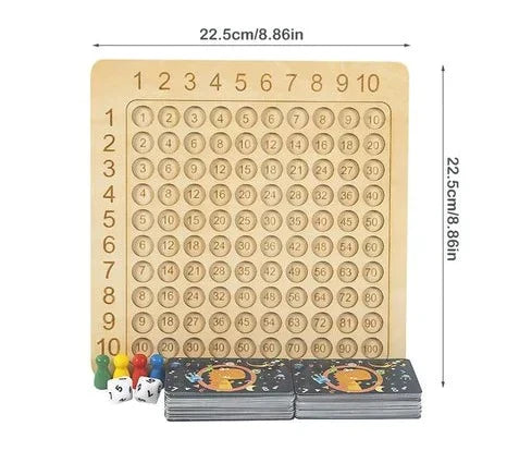 Jogo de Tabuleiro de Multiplicação para Crianças