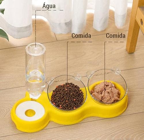 Tigela Ortopédica Anti Vômito para Pets - Bebedouro Automático